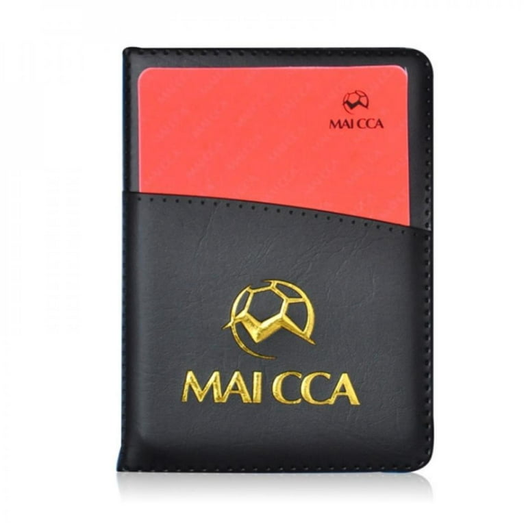 Clearance!Sport Football Soccer Referee Wallet Notebook With Red