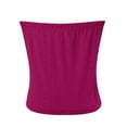 thumbnail image 5 of DondPO Tube Tops For Women 2025 Strapless Top Loose Tube Tops For Women Flowy Strapless Top Womens Strapless Tops Red S, 5 of 5