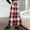 #8Red, variant on No Boundaries Womens Flannel Plaid Long Skirts High Waist A Line Flared Pleated Casual Maxi Skirt Dress with Pockets