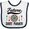 thumbnail image 3 of Inktastic Future Dart Player Game Boys or Girls Baby Bib, 3 of 4