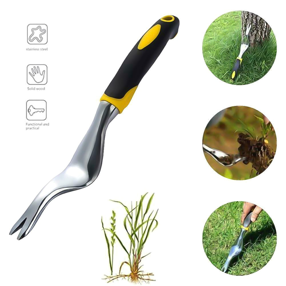 Garden Tool Weeding Hand Weeder Dandelion Puller Remover Cutter Tool Fork New 