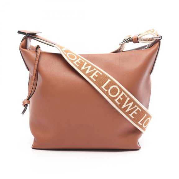 Pre-Owned Loewe Cuby Small Shoulder Bag/Handbag, Leather, Men's, Brown, B906Q63X01
