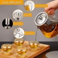 thumbnail image 2 of 950ml/30oz Glass Teapot Kettle With Removable Stainless Steel Infuser & Matching Silicone Coasters, 2 of 5