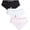 Vivid White- Cherry Embroderiery, Delicate Pink- Bow Embroderiery, Black Soot-Lips Emb, variant on No Boundaries Seamless Hipster Panties, 3-Pack, Women's XS-XXXL