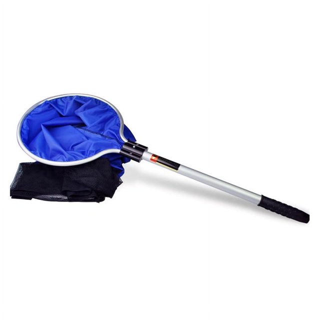 Filet de Pêche Semi-Perméable en Toile Douce Nylon Antidérapant Poignée en Aluminium Filet de Transfert pour Koi Arowana