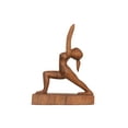 thumbnail image 4 of G6 Collection 8" Wooden Handmade Mini Yoga Figurines, Yoga Pose Statue, Yoga Room Studio Decor, Mindful Home Decor Yogi Gift, Decorative Shelf Decor Objects - High Lunge, 4 of 6