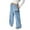 05# Light Blue, variant on Girls Baggy Sweatpants Teen Trendy Wide Leg Y2k Bow Sweatpants Elastic Waist Drawstring Comfort Sweat Pants Beige 9-10 years
