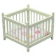 thumbnail image 1 of 1:12 Casa de muñecas de madera Muebles pequeños Juego de habitación para niños Cuna Cuna Pequeño caballo de madera Taburete de comedor Cuna, 1 of 8