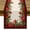Color 1, variant on Rdsfhsp Christmas Cardinal Linen Table Runner Buffalo Plaid Check Poinsettia Holly Xmas Winter Holiday Kitchen Dining Home Decorations 13" x 72"