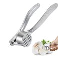 thumbnail image 4 of Garlic Press Crusher Squeezer,Stainless Steel Ginger Masher,Kitchen Tool,Easy Squeeze Garlic Press,Multi-Function Kitchen Gadgets,Perfect for Cooking & Baking,Ideal for Home Professional Use, 4 of 8