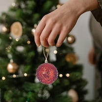 Eolstice Sparkling Mixed Shape Christmas Ornament Assortment, Sequined Special Design Tree Baubles, Versatile Holiday Decor For Wreaths Garlands Centerpieces