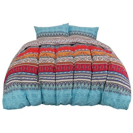 Unique Bargains 3 Piece Polyester Reversible Duvet Sets King Multicolor On Walmart Accuweather Shop