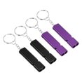 thumbnail image 1 of Unique Bargains Sifflet de Survie, Lot de 4 Sifflet de Sécurité à Son Fort pour Randonnée, Noir, Violet, 1 of 6