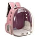 thumbnail image 1 of Transportín para mascotas, mochila tipo burbuja para gatos pequeños, bolsa de transporte transpirable con soporte ventilado. Rosa, 1 of 8