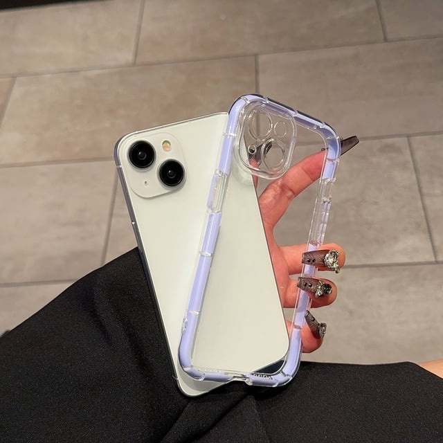 Shock-Absorbent Transparent TPU Phone Case Bundle for iPhone 15/14/13/12/11 - Perfect Gift for Any Occasion