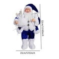 thumbnail image 3 of Noothes Santa Figurine Christmas Decoration, Christmas Gift Santa Statue Desktop Ornament - Traditional Design, Lifelike Appearance, Perfect for Home/Office/Christmas Party, Festive Holiday Gift, 3 of 7