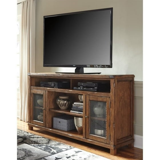 Ashley Tamonie 72" TV Stand in Rustic Brown