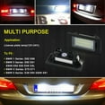thumbnail image 3 of 2-piece set of CAN bus white LED license plate lights suitable for BMW E60 E90 F30 E92 3/4/5 series-, 3 of 3