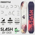 thumbnail image 2 of Slash by GiGi - Happy Place Snowboard Carbonbon Bi-Ax Fiberglass Pop Woodcore, Belt Finish - 142, 2 of 5