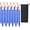 Blue, variant on 12 Pack Tent Stakes, 7-inch Ultralight Aluminum Ground Pegs with Reflective Pull Ropes, Tri-Beam Stake in a Carrying Bag, for Camping, Backpacking, Hiking, Hammocks and Canopy (Blue)