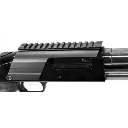 TRINITY Sight Mount for Mossberg 500 Accessories single rail aluminum black.