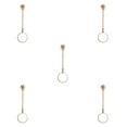 thumbnail image 3 of Matsuzay Accesorios para anillos de cigarrillos Anillos de dedo Suministros ajustables Coleccionables Soporte de mano de metal Oro rosa Type2 NO2, 3 of 6