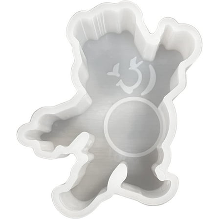 Bear Care Teddy 90s Kids Doll Car Freshie Silicone Mold 3.5x3.5x1 for Scented Aroma Beads Supplies Resin, Car Candle, Soap Oven Safe Bake Heat Resistant to 400 F Retro Boho