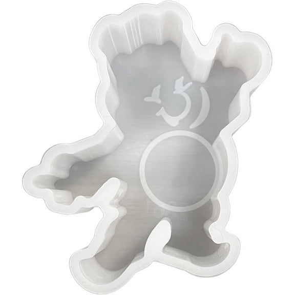 Bear Care Teddy 90s Kids Doll Car Freshie Silicone Mold 3.5x3.5x1 for Scented Aroma Beads Supplies Resin, Car Candle, Soap Oven Safe Bake Heat Resistant to 400 F Retro Boho