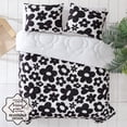 thumbnail image 2 of Urban Shop 3-Piece Textured Embossed Black and White Floral Comforter Set, Full/Queen, 2 of 7
