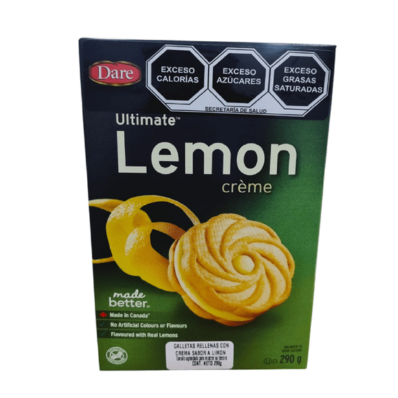 Galletas con relleno sabor limón Dare Ultimate de 290 gramos