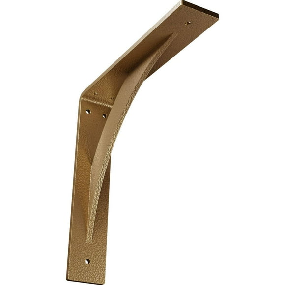 Soporte de acero Ekena Millwork Legacy 2x30x30 cm Martillado Dorado