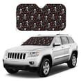 thumbnail image 2 of Fuzoiu Skeleton with Roses Print Car Windshield Sunshade,Foldable Reflective Sun Visor,Windshield Sun Shade,UV Rays Sun Visor Shade,Auto Front Sun Shield Shade-Small, 2 of 8