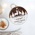 thumbnail image 3 of Personalized Our First Christmas Engaged Ceramic Ornament, Couple Reindeer Engaged Ceramic Ornaments Custom Names & Date, 1st Xmas Hanging Keepsakes Decorations, Christmas Ornament Gifts for Engaged, 3 of 6