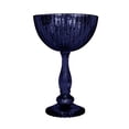 thumbnail image 3 of Koyal Wholesale 7" x 10.5" Navy Blue Compote Bowl Centerpiece Glass Antique Pedestal Vase, Floral Centerpiece Stand, 3 of 5