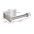 thumbnail image 2 of Smooth Edge Toilet Roll Holder, Stainless Steel, Offers Hassle-Free Installation And Rust Resistant Durability For Your Bathroom Needs, 2 of 7