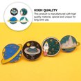 thumbnail image 4 of CIMAXIC Safety Pin 4pcs Planet Style Lapel Pin Delicate Safety Pin Mini Alloy Brooch (Mixed Style),0.91"X0.91"X0.39", 4 of 4