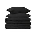 thumbnail image 2 of Elegant 650 Thread Count Egyptian Cotton Duvet Cover Set - Twin, Black, 2 of 7