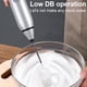 thumbnail image 4 of Naiovety Espumador de leche eléctrico, fabricante de espuma de leche, batidor de huevos de cocina recargable, batidor de mano de 3 velocidades, Plata, 4 of 6