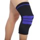 thumbnail image 3 of Protector de rodilla transpirable y caliente con almohadilla de silicona amortiguadora para deportes al aire libre (negro M) 1 unidad, 3 of 4