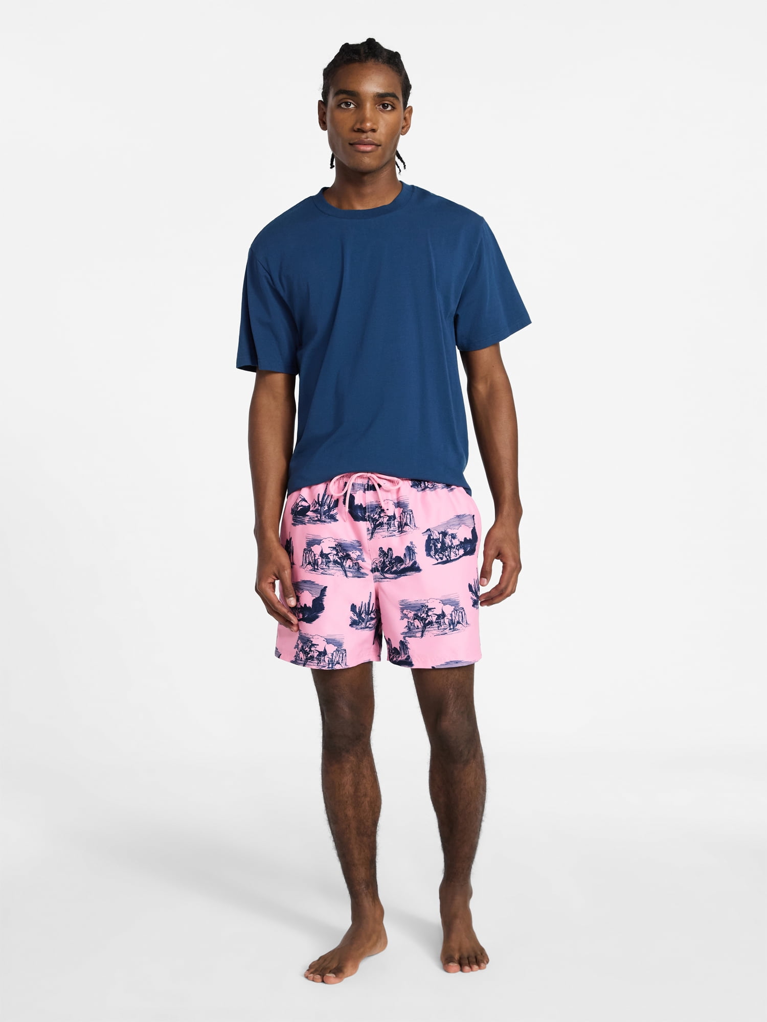 No Boundaries Swim Trunks, 5" Inseam, Men's S-5XL