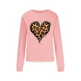 thumbnail image 6 of Women's Valentine's Day Sweatshirts Fashion Print Sweat Shirt Round Neck Long Sleeve Blouses Pullover Casual Shirts Top, 6 of 8