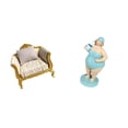 thumbnail image 1 of sofá de casa de muñecas,Muebles de casa de muñecas,modelo de sofá de casa de muñecas,decoración,Accesorios para casa de muñecas,sofá,miniaturas,juguetes,Figura de dama en traje de, 1 of 8