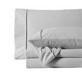 thumbnail image 5 of Solid Flannel Microfiber Sheets Warm and Cozy Extra Deep Pockets, King - Silver, 5 of 5