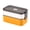 White and orange, variant on Food box, Double, White/Orange
