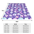 thumbnail image 3 of Pofeuu Skull mushroom colorful Print Ultra-Soft Micro Fleece Blanket,for Bed Or Sofa,All Season Throw Blankets Flannel Blanket-80"x60", 3 of 7
