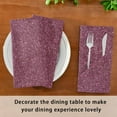 thumbnail image 6 of Dreamtimes Set of 1 Dark Purple Glitter Texture Satin Napkin Square 20 Inches Table Napkins Soft Smooth Decorative Napkins for Wedding Banquet Party Decoration, 6 of 6