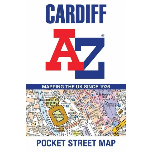 Cardiff A-Z Pocket Street Map, (Paperback)