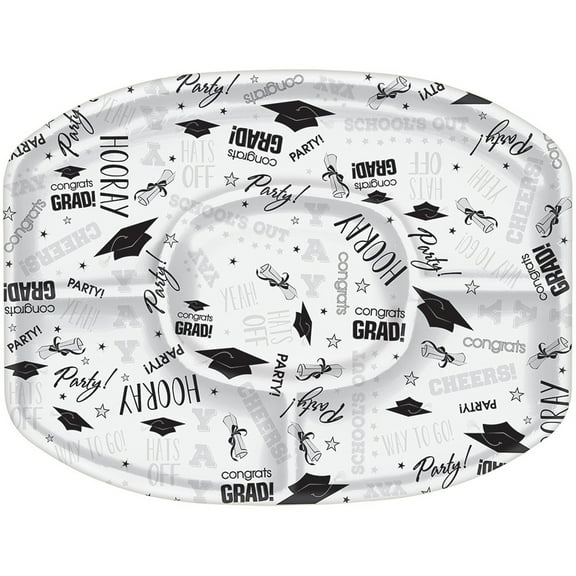 Graduation Sectional Plastic Platter (Each)