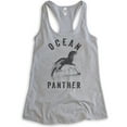 thumbnail image 1 of Ocean Panther Seal Tank Top, Ladies Racerback Tank Top, Seal Tank, Funny Animal Tank, Heather Gray, Medium, 1 of 3