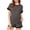 Stripes Black, variant on Maternity Outfits Set 2 Piece Matching Sets Waffle Knit Raglan Short Sleeve Tops and Shorts with Pockets Casual Pregnancy Loungewear